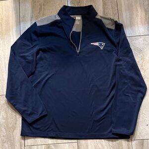 NFL Navy and Gray Quarter-Zip Pullover